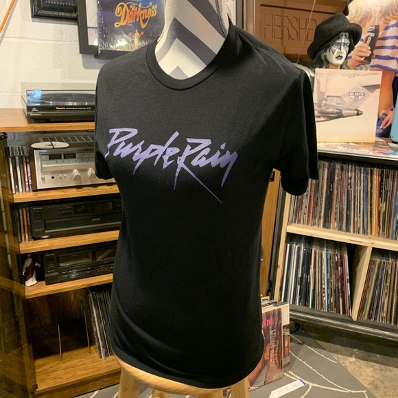 Prince Tops - PRINCE PURPLE RAIN ROCK TEE Prince Tops - PRINCE PURPLE RAIN ROCK TEE